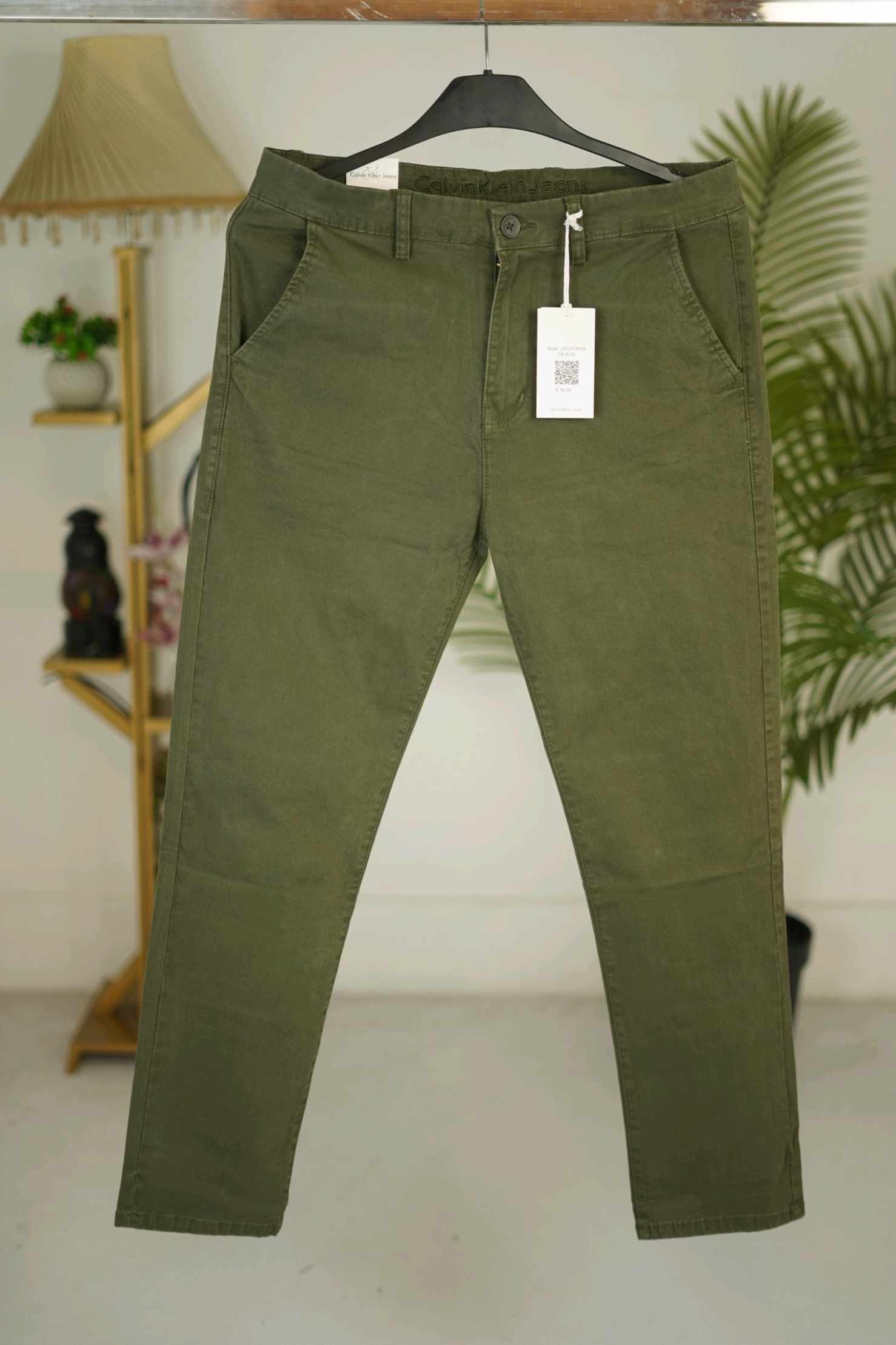 Premium Export Gabardine Pant(Olive Green)